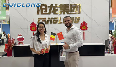 欢迎比利时客户参观沧龙工厂