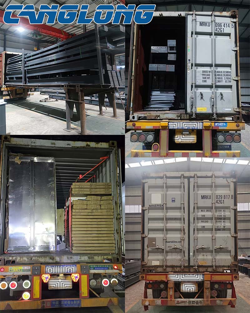 澳大利亚钢结构仓库打包发货