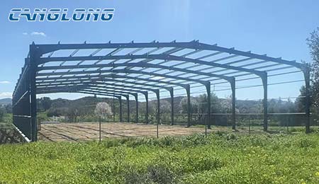 沧龙集团助力塞浦路斯客户建造1100㎡农业仓库